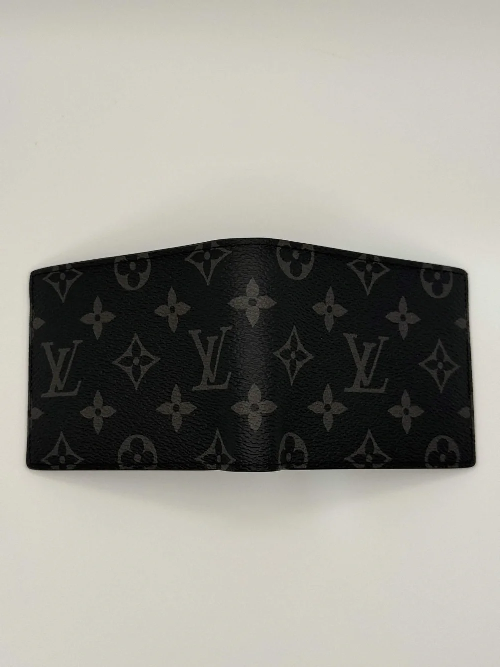 Louis Vuitton Black Monogram Compact Bifold Card Holder